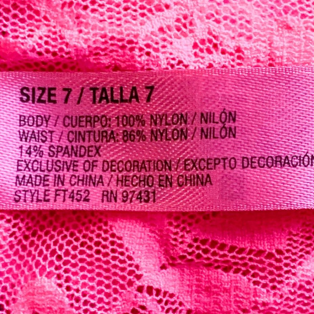 Fruit of the Loom Pink Lace Hipster Panty Underwear Women’s 7 - Picture 6 of 7